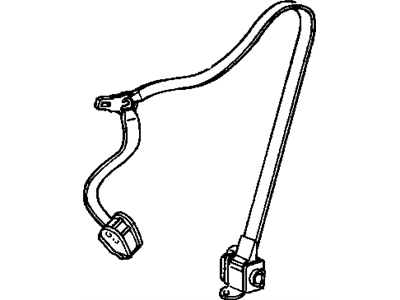 2002 Cadillac Deville Seat Belt - 25763921