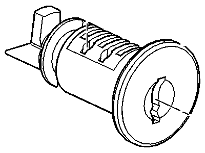 GM 20766966 Cylinder Kit, Instrument Panel Compartment Door Lock (Uncoded)