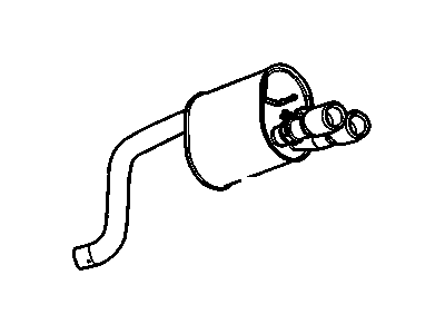 GM 25839151 Exhaust Muffler Assembly (W/ Tail Pipe)