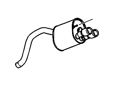 2006 Cadillac XLR Exhaust Pipe - 15923965