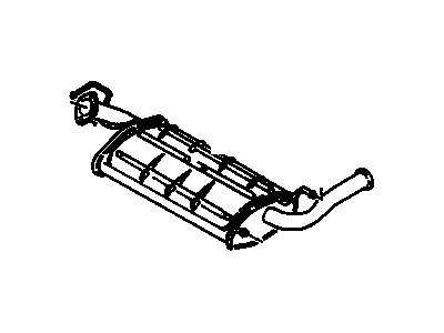 GM 97073737 Exhaust Muffler (W/Tail Pipe)