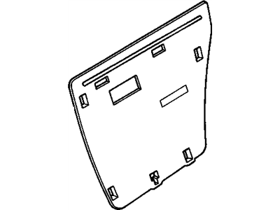 GM 25670521 Deflector Assembly, Front Side Door Water <Use 1C5K