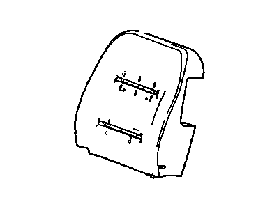 2002 Buick Rendezvous Seat Cushion Pad - 89046344