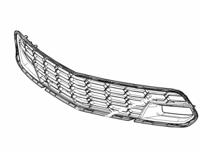 GM 84019860 Grille Assembly, Front Lower *Carbon T