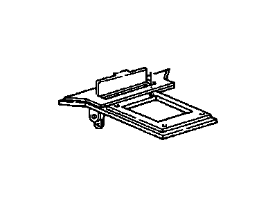 10201225 GM Front Floor Console Transmission Shift Opening Trim Plate Illustration 1 of 1