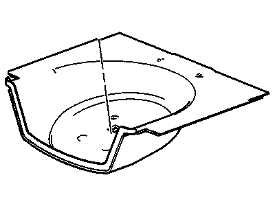 GM 25877118 Panel Assembly, Load Floor Rear Trim *Block Diamond