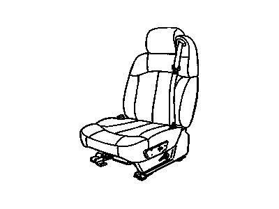 GM 19126984 Seat Asm - Driver (W/ Belt) *Pewter
