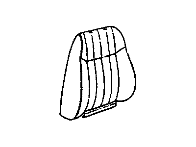 12454533 GM Driver Seat Back Cushion Cover Assembly *Gray Illustration 1 of 1