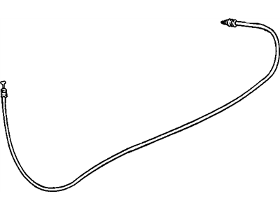 1992 Oldsmobile Achieva Fuel Door Release Cable - 22657923