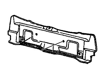 GM 25602819 Plate, Rear Compartment Sill Trim *Graphite