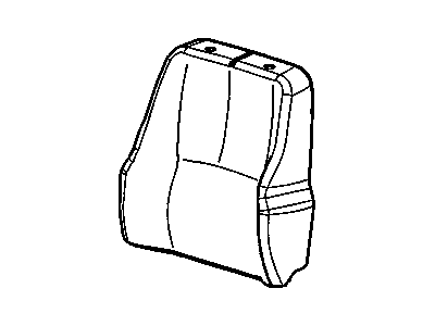88993538 GM Cover Asm,Driver Seat Back Cushion *Light Neutral *Neutral Illustration 1 of 1