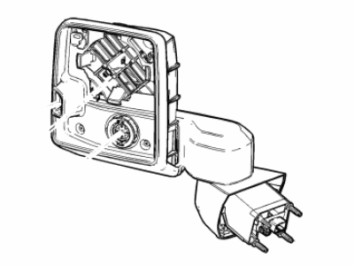 GM 84944512 Mirror Assembly, O/S Rr View *Chrome M