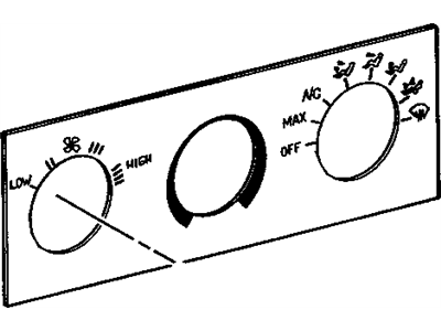 GM 16186984 Air Conditioner Control Dial