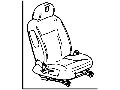 GM 23205541 Seat Assembly, Pass *Ebony