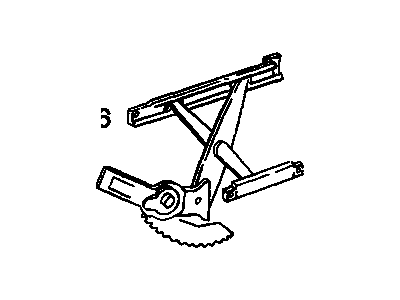 GM 16621659 Front Side Door Window Regulator Assembly