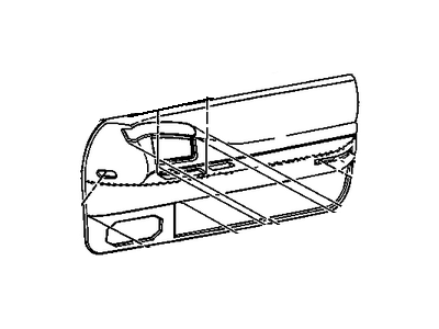 GM 12539188 PANEL, Front Door Trim