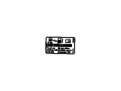 GM 15070512 Label,Fuel Recommendation