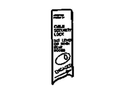 GM 15072781 Label,Child Security Lock Information