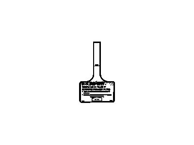 GM 15188983 Tag, Inflator Restraint Instrument Panel Module Caution