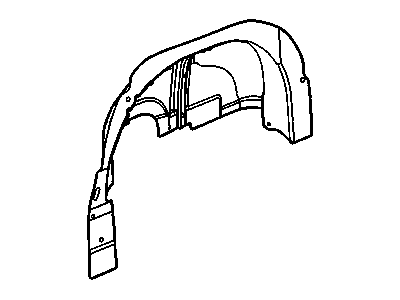 GM 15139331 Panel Assembly, Rear Wheelhouse Inner