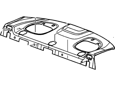 GM 22625381 TRIM, Rear Seat to Back Window Panel