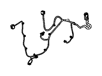 GM 20812402 Harness Assembly, Rear Side Door Door Wiring