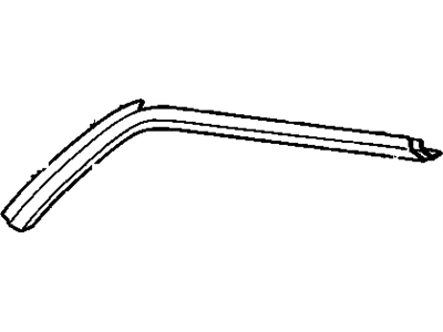 10193402 GM Molding Assembly, Windshield Side Upper Garnish *Black Illustration 1 of 1