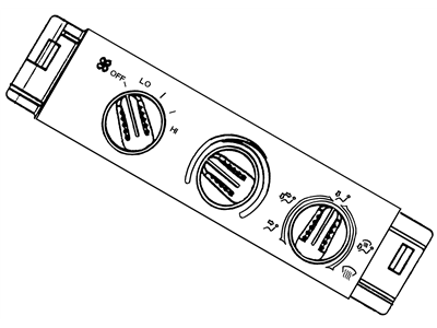 GMC K1500 A/C Switch - 16192140