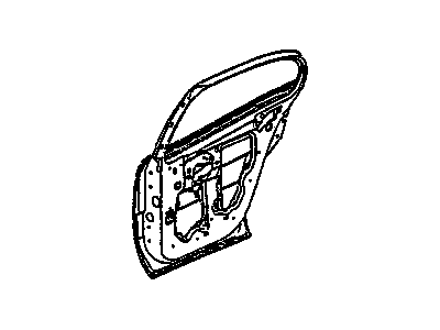 GM 25768771 Door Assembly, Rear Side