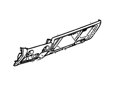 GM 15120381 Panel Assembly, Instrument Panel Lower Trim *Shale