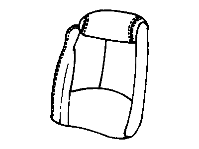 GM 16799101 COVER, Rear Seat Back