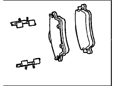 GM 92250969 Pad Kit, Rear Disc Brake