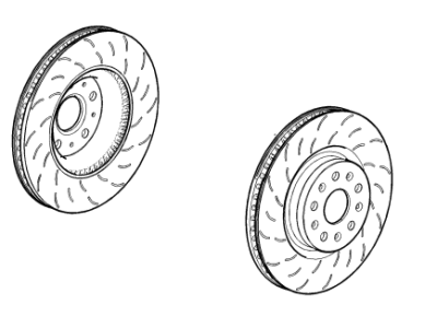 GM 23245482 Front Brake Rotor (Coated)