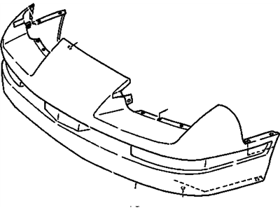 GM 97010068 Front And Rear Bumper, Cover