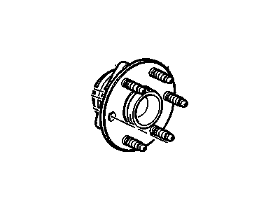 GM 19370702 HUB ASM,FRT WHL (W/ WHL SPD SEN) <SEE GUIDE/BFO>