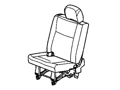 GM 19179035 Seat Asm,Rear #2 LH *Medium Gray *Gray