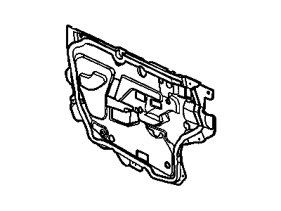 GM 15869575 Deflector, Rear Side Door Water