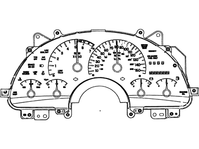 GM 16136035 Lens,Instrument Cluster