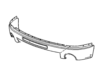 GM 15901510 Bar, Front Bumper Imp *Service Primer