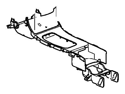 2005 Buick Allure Center Console Base - 19207235