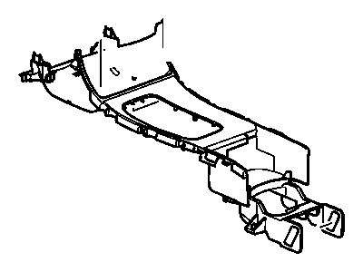 2006 Buick Allure Center Console Base - 19207235