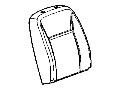 88996400 GM Passenger Seat Back Cushion Cover Assembly *Neutral Illustration 1 of 1