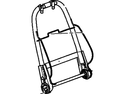 GM 15901675 Frame Assembly, Passenger Seat Back Cushion *"No Color"