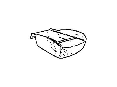 2000 Chevrolet Venture Seat Cushion Pad - 12454671