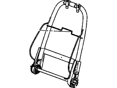 GM 15901677 Frame Assembly, Driver Seat Back Cushion