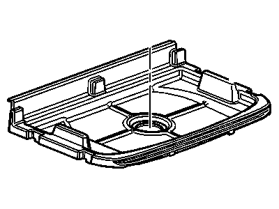 GM 22735086 Tray, Rear Compartment Floor Stowage Compartment *Gray L