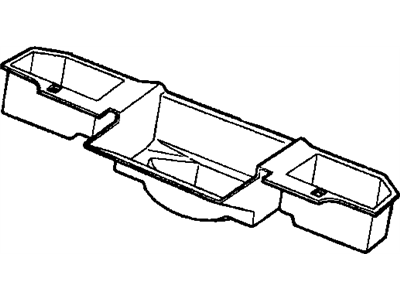 GM 10292412 Trim Assembly, Rear Compartment Panel Stowage Pocket <Use 1C1M*Gray R