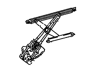 2009 Pontiac Vibe Window Regulator - 19184252