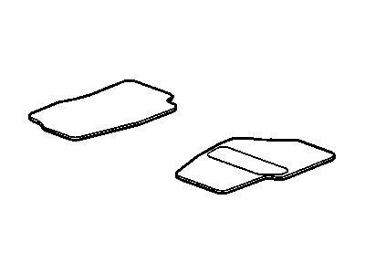 15116705 GM Mat Set,Front Floor Auxiliary Illustration 1 of 1
