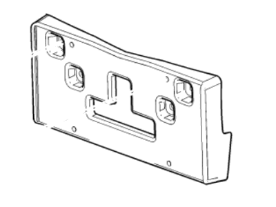 GM 95426878 Attachment Pkg, Front License Bracket